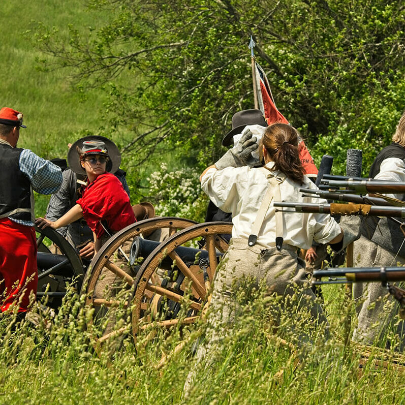 civil-war-recreation Image of a Civil War Reenactment